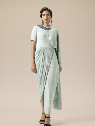AAKAAR MOON DRAPE DRESS