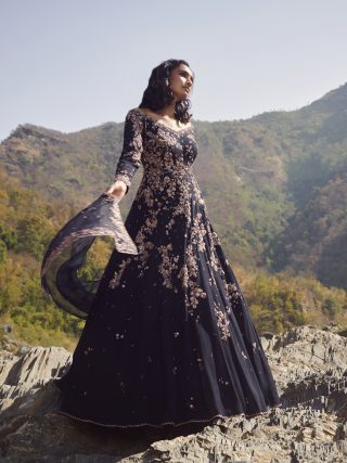 Eloise" Chiffon Kalidaar Set