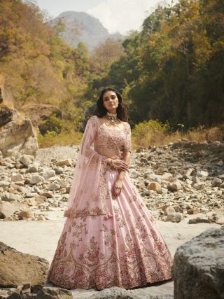 Rubene" Silk Lehenga Set