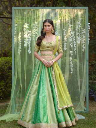 Green Lehenga Set
